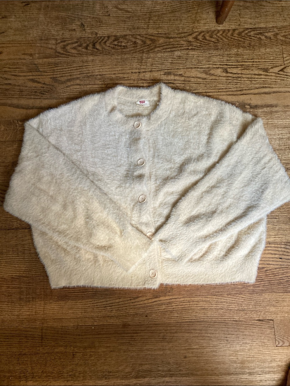 Levi's Soft Cream Button-Up Women's Cardigan NEW